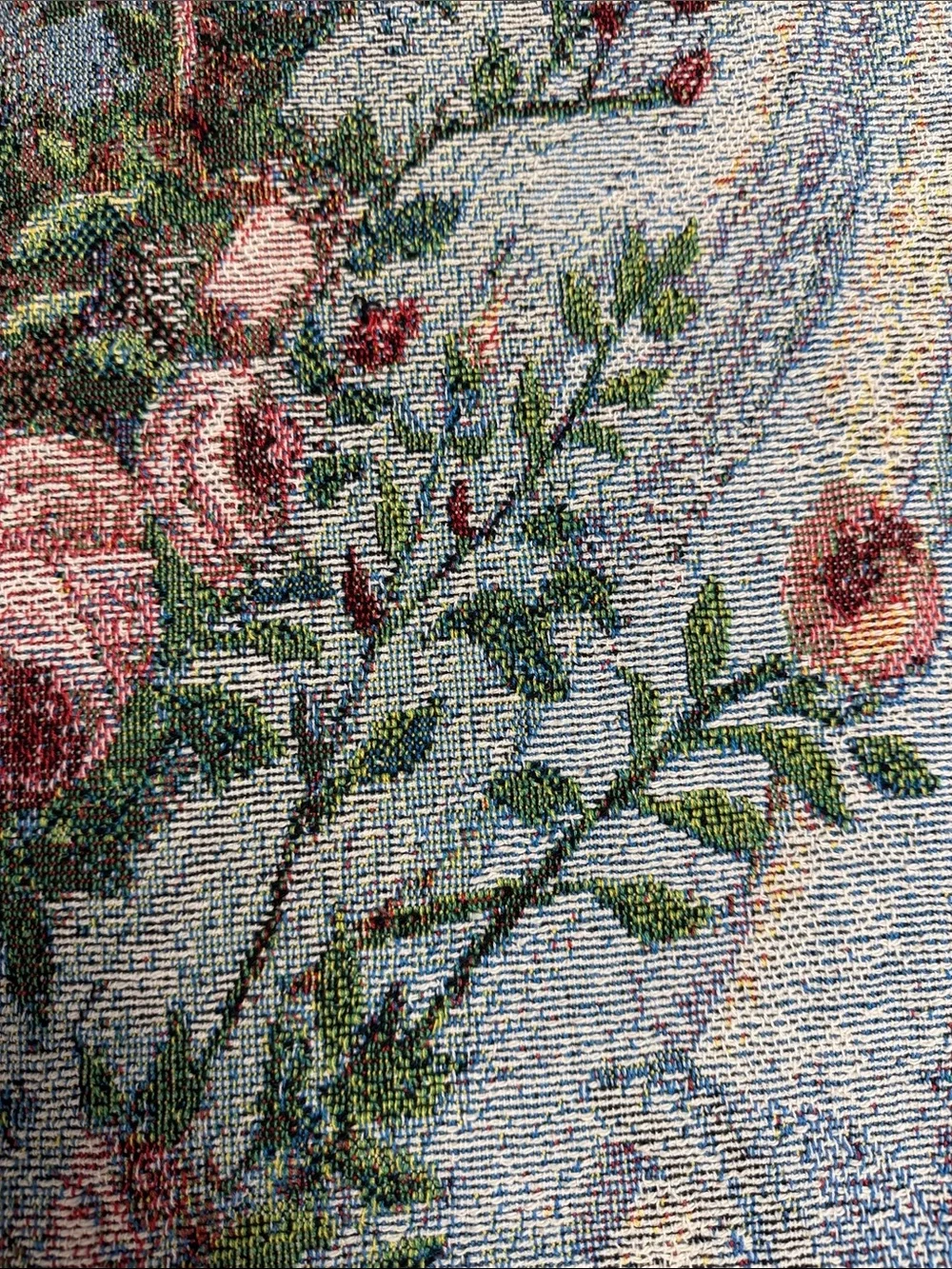 Angel of Love, Lena Liu Woven Made in USA Cotton Tapestry Blanket NEW With Tag